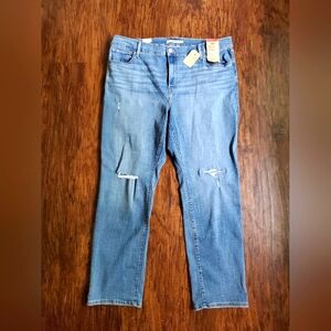 Levi's high rise slim straight denim